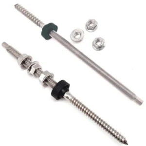 Solar pv roof bolts Front view of solar roof bolts