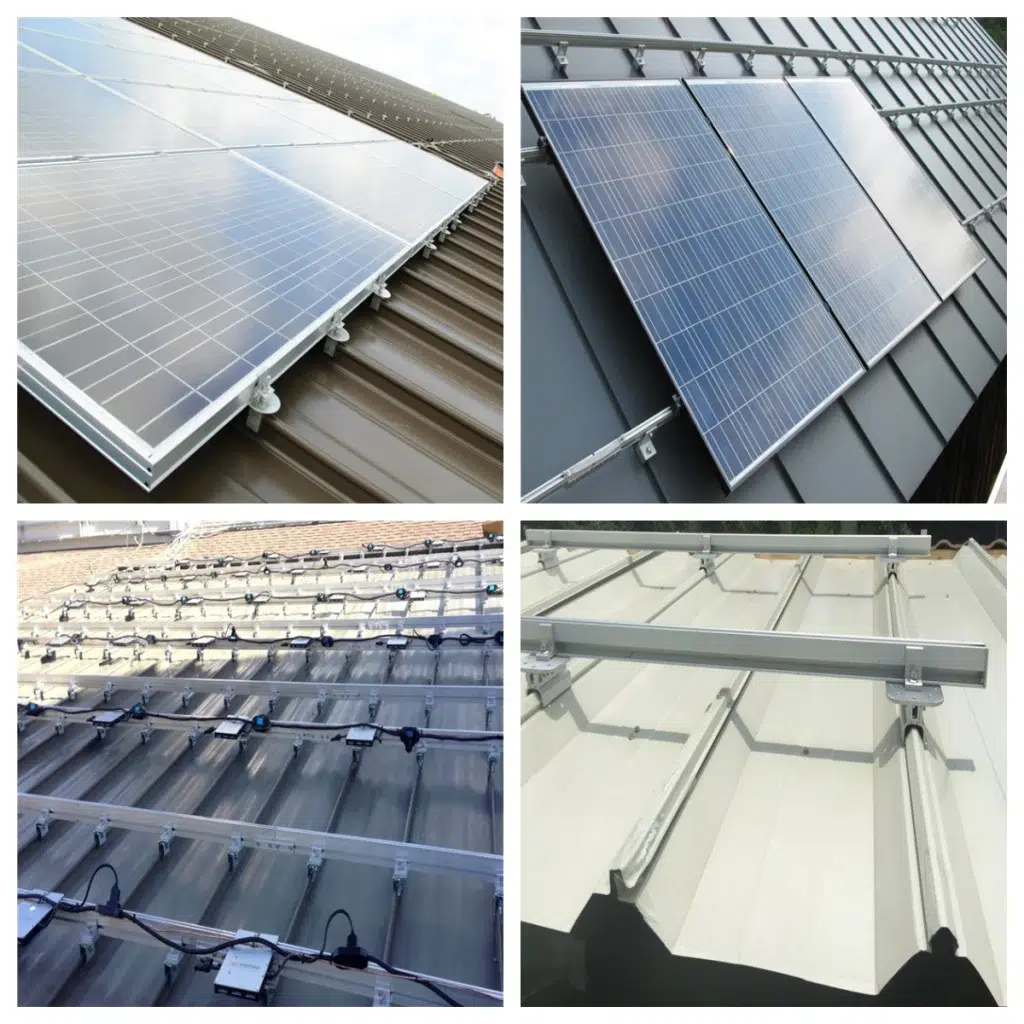 Solar Standing Seam Roof Fixture Actual Photo