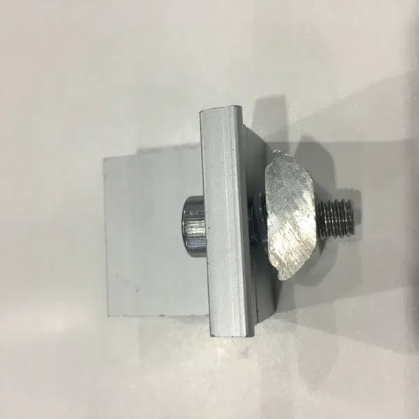 30mm solar end clamp Aluminum solar end clamp front view