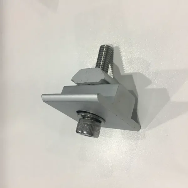 elevation view solar panel mid clamps