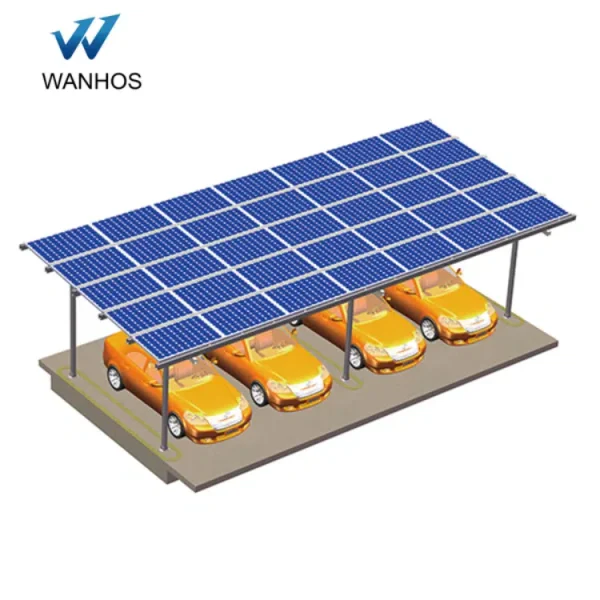 Solar Powered Waterproof Garage Aluminum Waterproof Solar Carport
