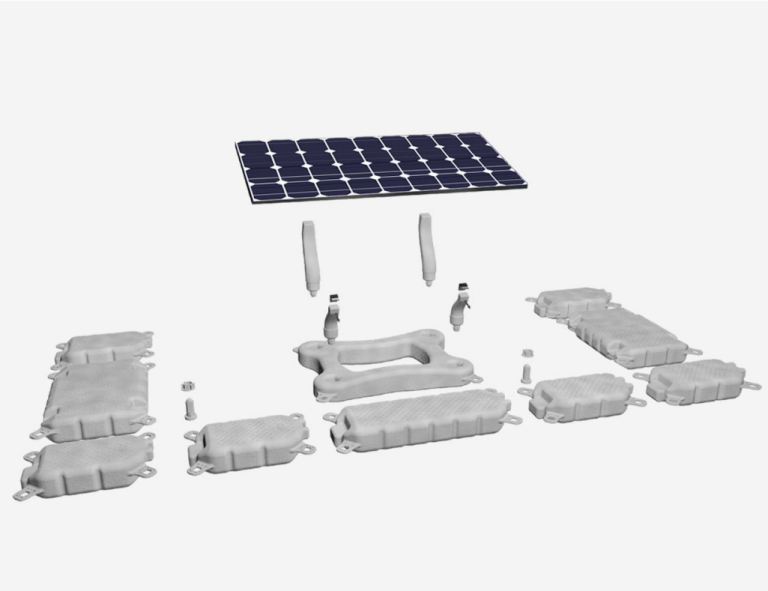 floating solar panel mount