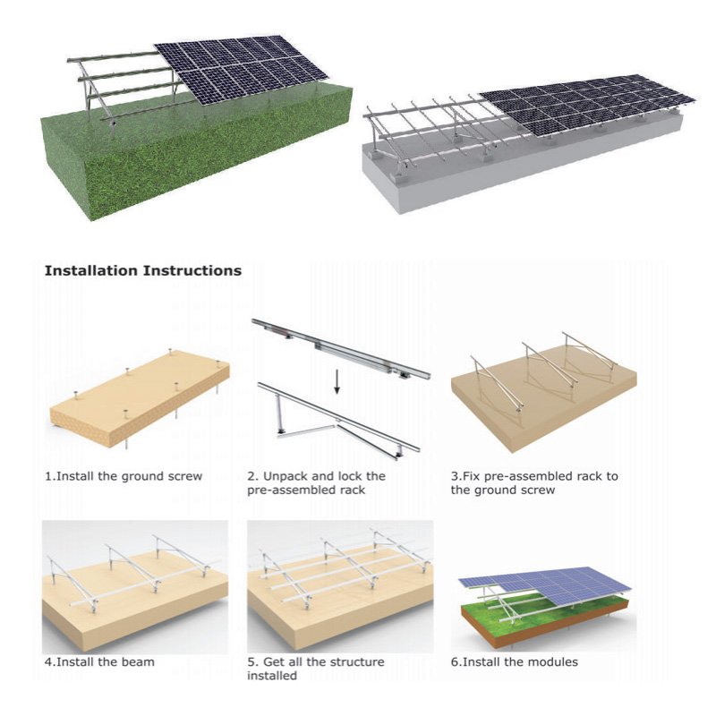 solar ground mount installation